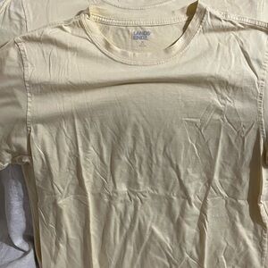 Lands' End Cream Yellow Woman’s Shirt